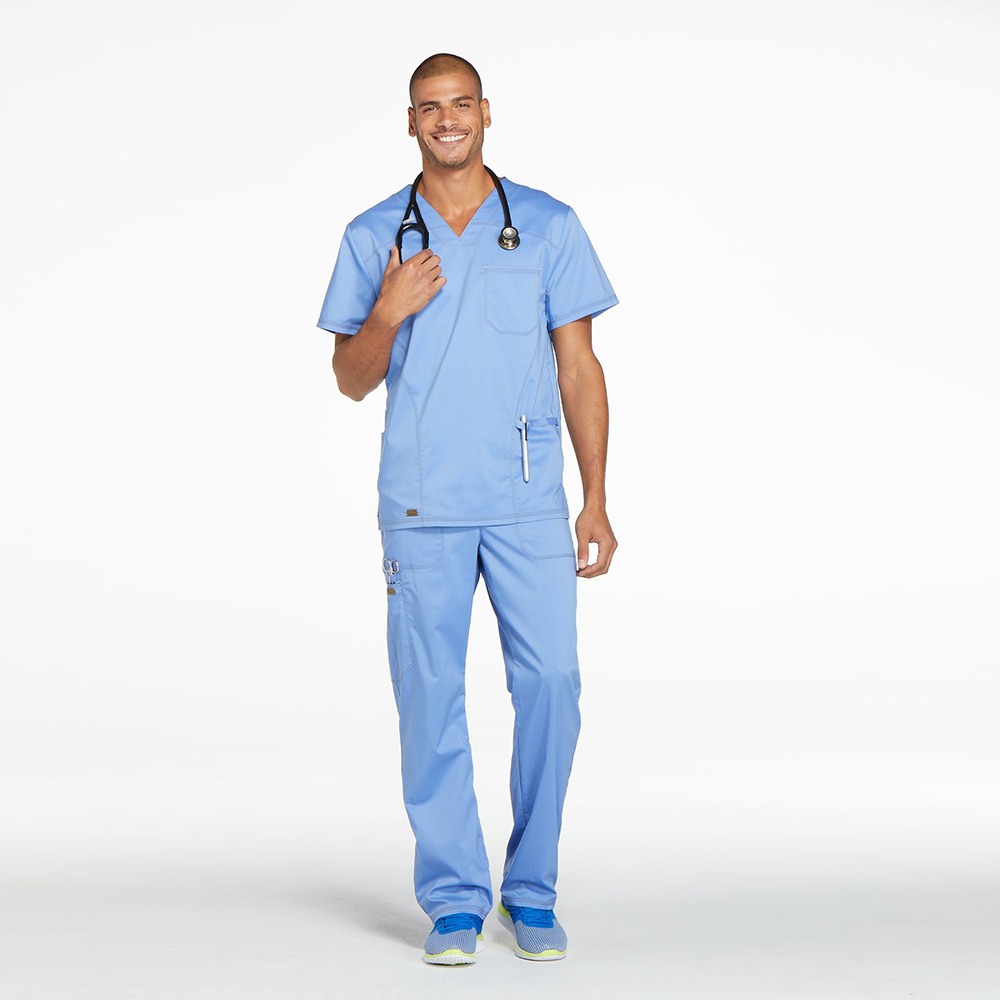 Men’s Light Blue Medical Scrub Set