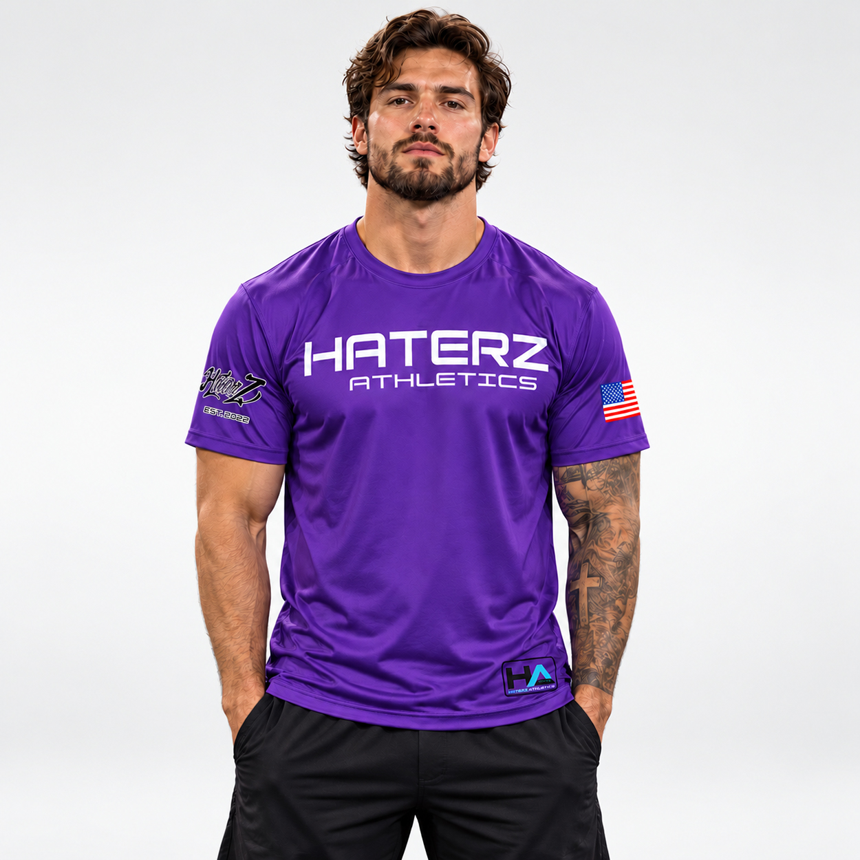 Premium Men’s Purple Athletic T-Shirt