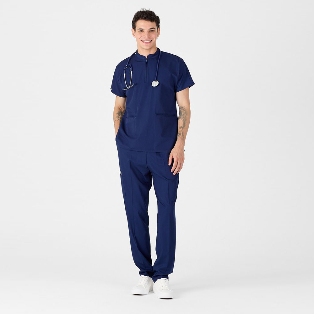 Men’s Navy Blue Medical Scrub Set
