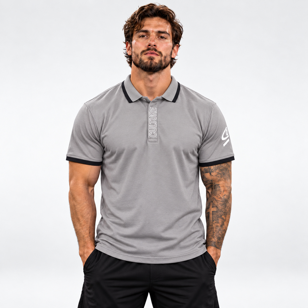 Premium Men’s Grey Polo Shirt