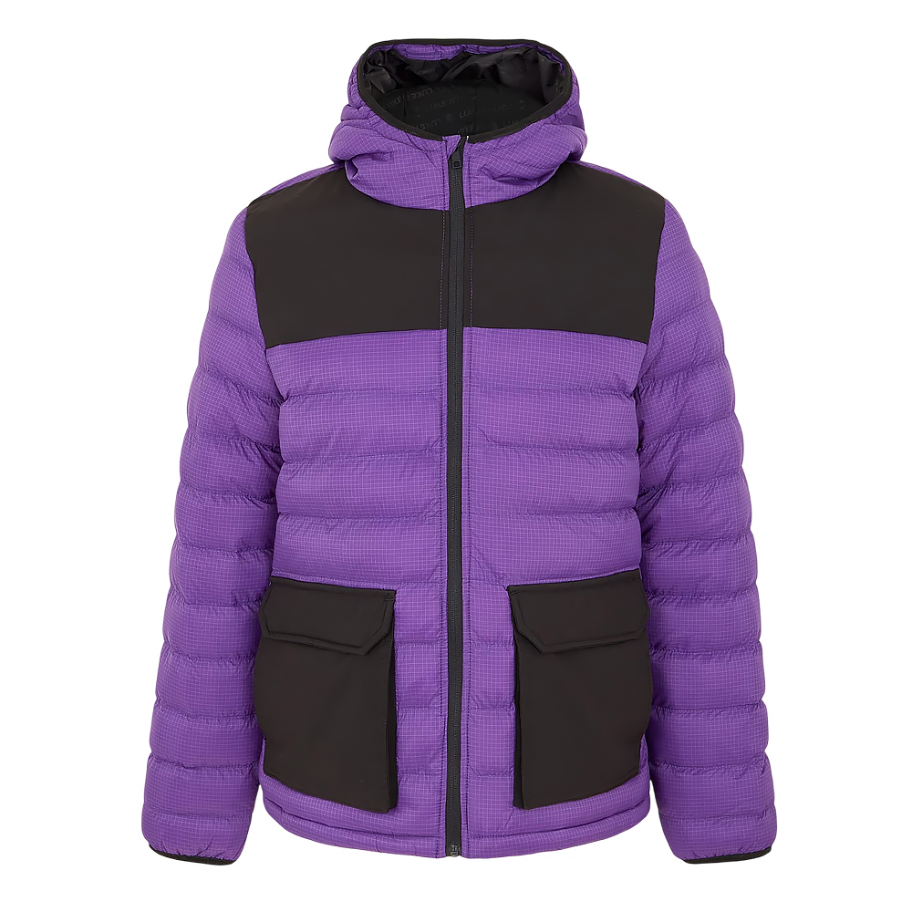 Dual Shade Purple Puffer Jacket