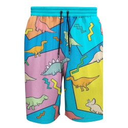 Colorful Cartoon Map Beach Shorts