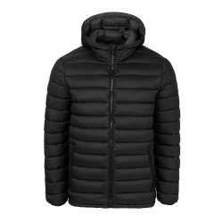 Jet Black Compact Puffer