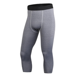 Grey Compression Training Leggings