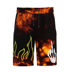 Fire Flame Neon Effect Shorts