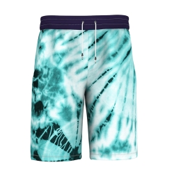 Aqua Blue Tie-Dye Beach Shorts
