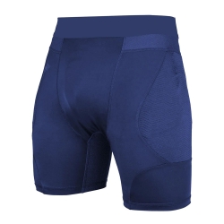 Navy Blue Sports Compression Shorts