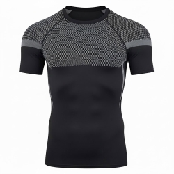 Grey Mesh Pro Compression Shirt