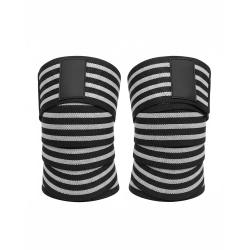 Pro Line Knee Wraps – Black/White