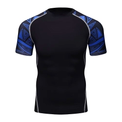 Blue Edge Compression Shirt