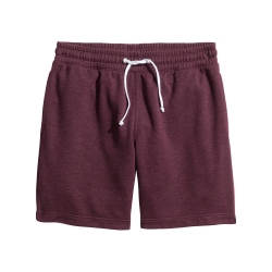 Maroon Fleece Jogger Shorts