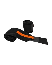 Power Line Wrist Wraps – Black/Orange