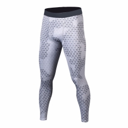 Grey Dotted Compression Leggings