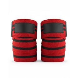 Elite Performance Knee Wraps – Red/Black
