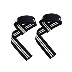 Pro Line Lifting Straps – Black/White
