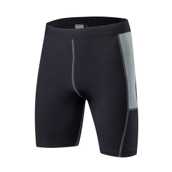 Black & Grey Athletic Compression Shorts